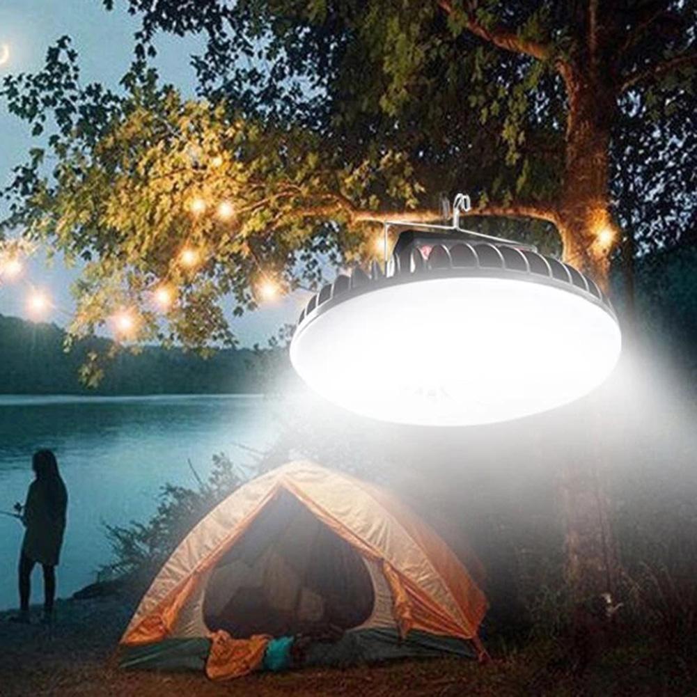 Rechargeable Light Camping Light Fans Lamp Multi-functional Portable Outdoor Portable Lamp Night Emergency Tent Light With Hook