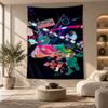 Decorative Tapestry,Splatoon Printed Wall Art, Lightweight Wall Hanging For Bedroom Background