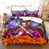 Cool Megumin Konosuba Duvet Cover + 2 Pillowcases Kazuma Aqua Darkness Collage Print Soft Quilt Cover Set New Anime Bedroom Deco