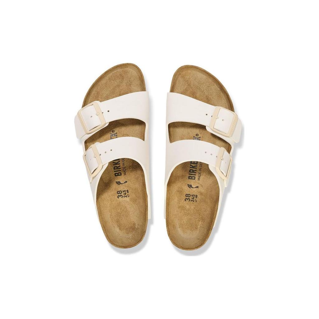 Birkenstock Comfortable Round Toe Versatile Buckle Slide Sandals Unisex Sandals Eggshell 1027339