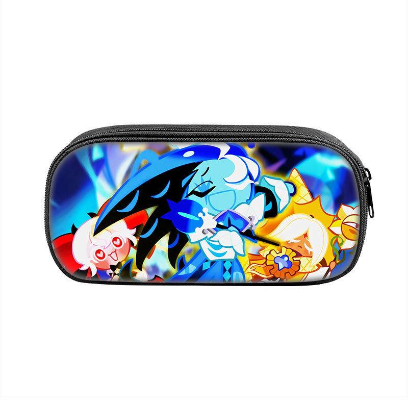 Shadow Milk Cookie Pen Case For Students Nylon Storage Organizer With Durable Material