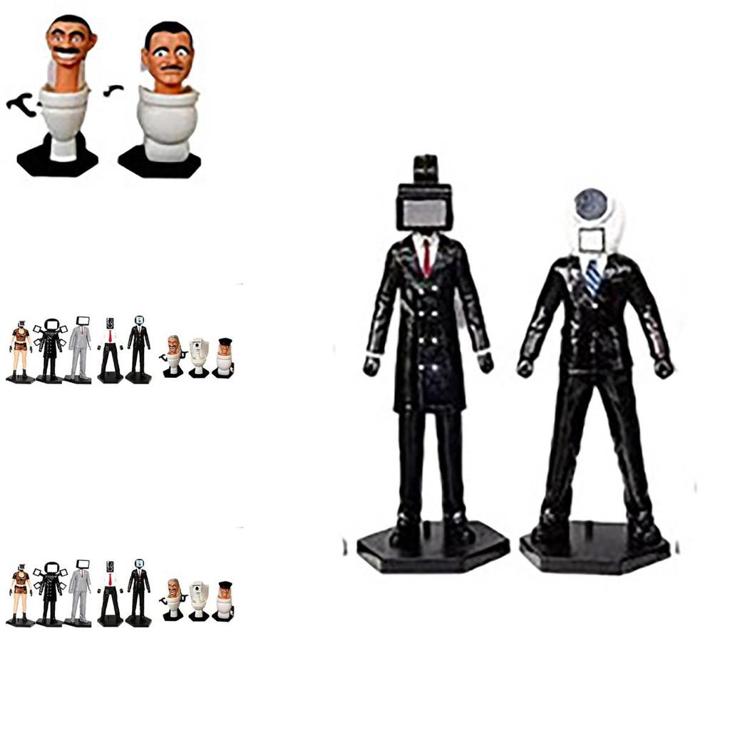 Toilet Skibidi Figurines Pvc Handmade Game Model Home Decorations Boy Gifts