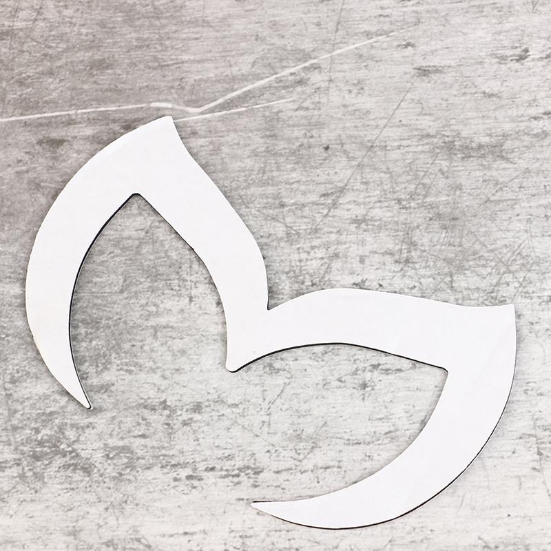 M Bat Zeichen Auto Aufkleber Dekoration Auto Schwanz Haube Aufkleber Embleme 3D Metall M Abzeichen Aufkleber Böse Emblem Schwarz Silber