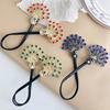 Peacocks Shaped Hairpin Strong Grip Alloy Materials For Gym Party Quick Hairstyling