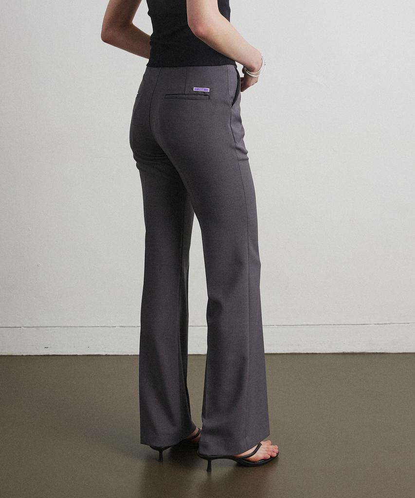 Aheule Essential Bootcut Slacks_Dark Gray