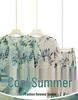 Grandma's Summer Short Sleeve Two-Piece Suit - Ice Silk Casual Wear for Middle-Aged and Elderly Women