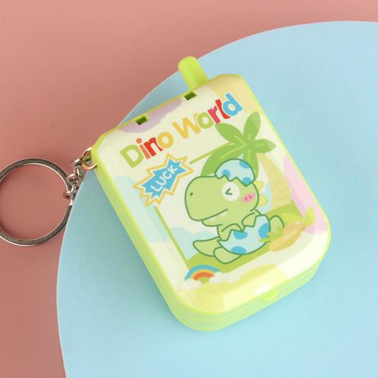 Electric Maze Keychain Toy Sound And Light Interaction Mini Puzzle Game Cute Cartoon Style Portable Decompression Tool Gift for Kids Boys