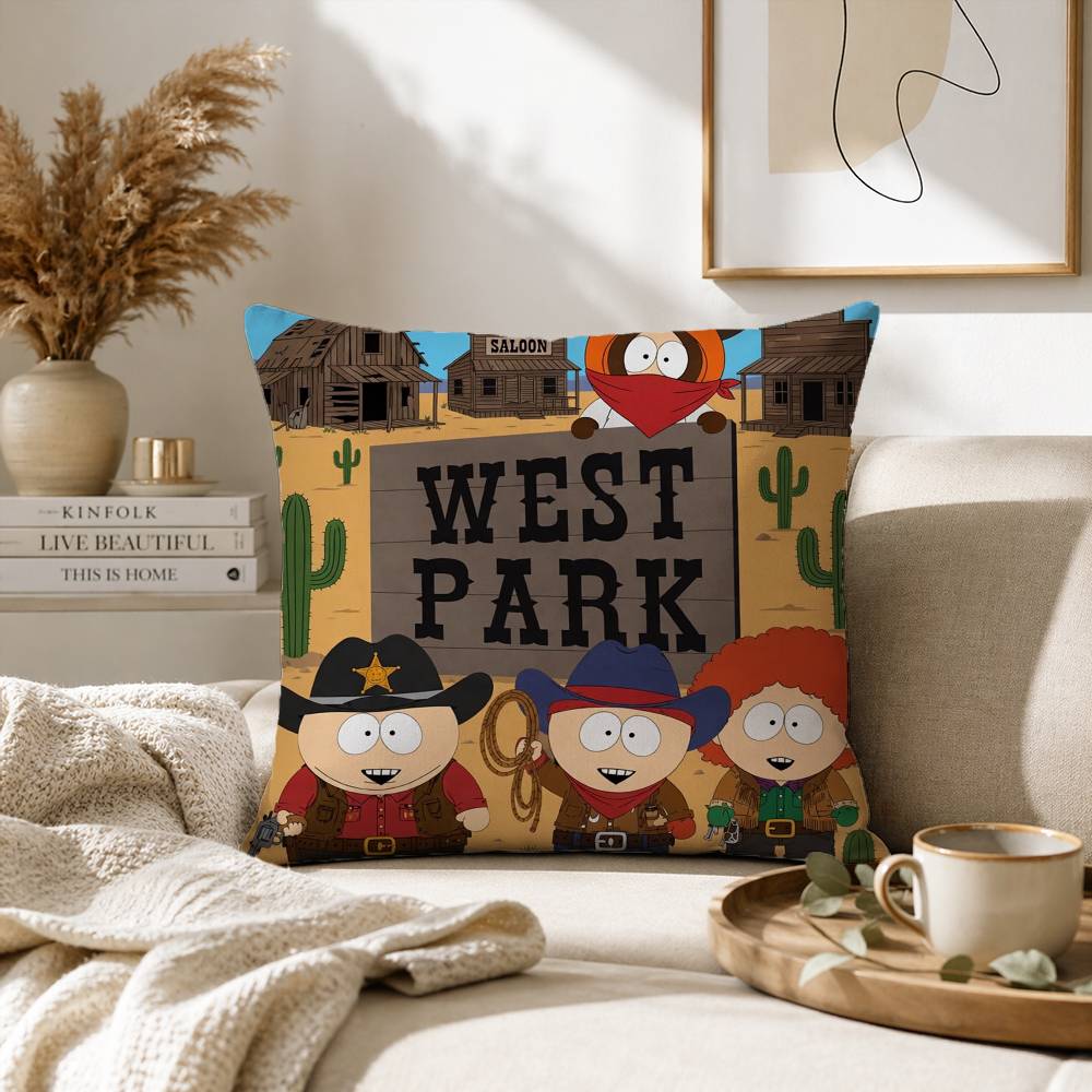 Cartoon S-South P-Park Pillow Case for Sofa Living Room Home office Decor Protective Cover