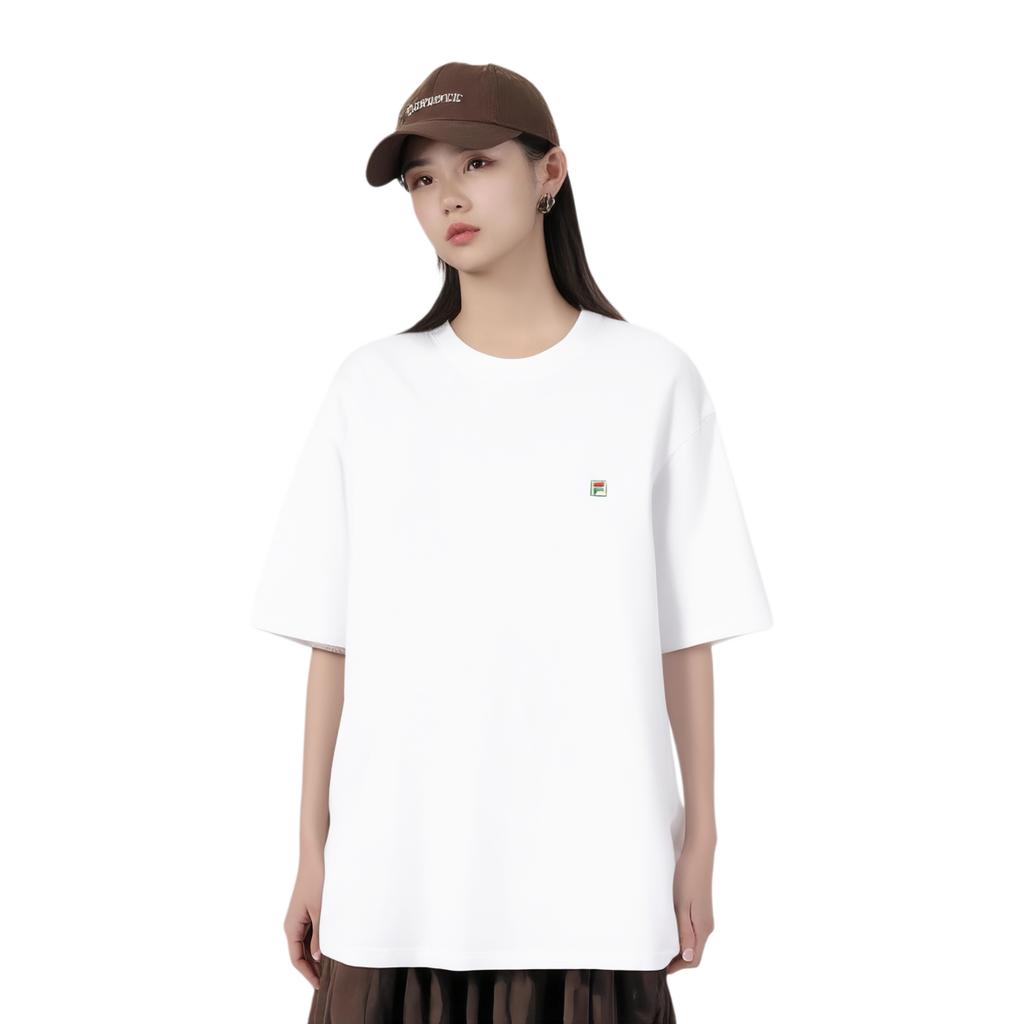 Fila Others Minimalist Classic Casual Sports Versatile Comfortable Loose Cotton Short Sleeve T-Shirt Unisex Tops F71U525102FWT