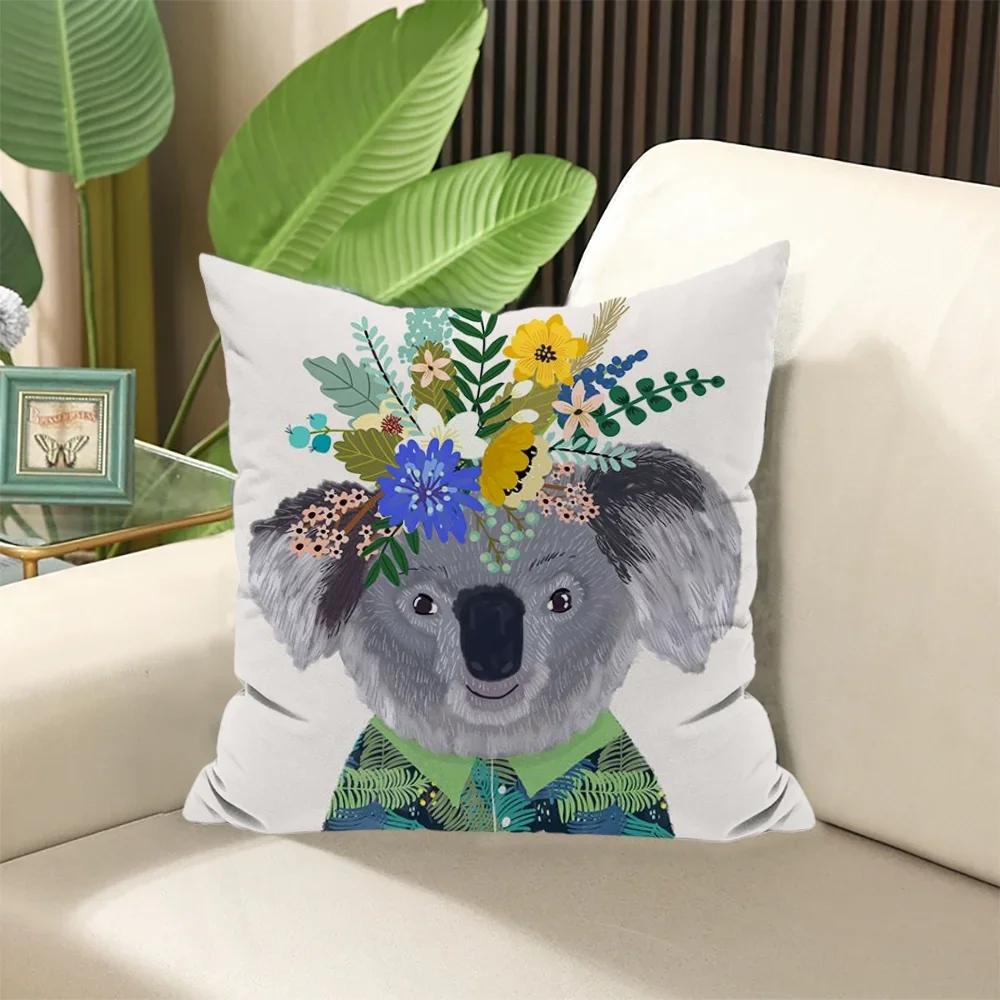 

Наволочка × Набивные подушки Цветочные друзья Животные Декоративные подушки для дивана Наволочки Элегантные чехлы для комнаты Сон 66x66cm жёлтый