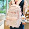Girls School Backpack Large Capacity Cute Sweet Style Middle High Students Lightweight Comfortable Student Bag