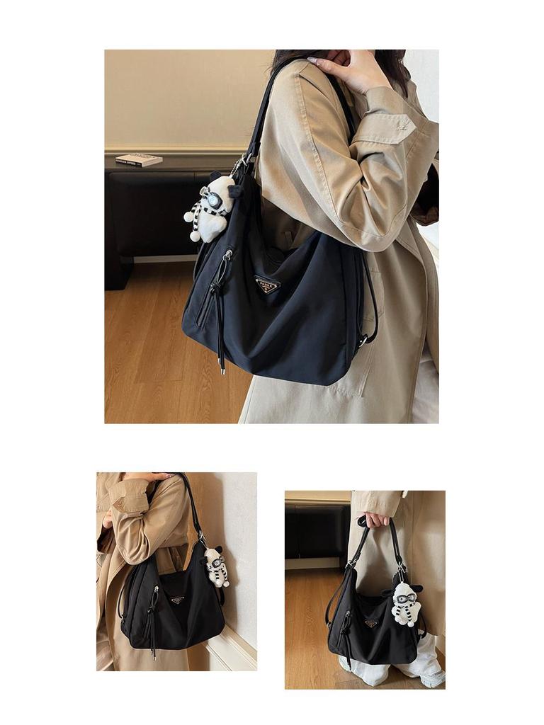 Szykowna Torba na Ramię Crossbody: Wysokiej jakości, Jednolity kolor, Wszechstronny, Duża pojemność