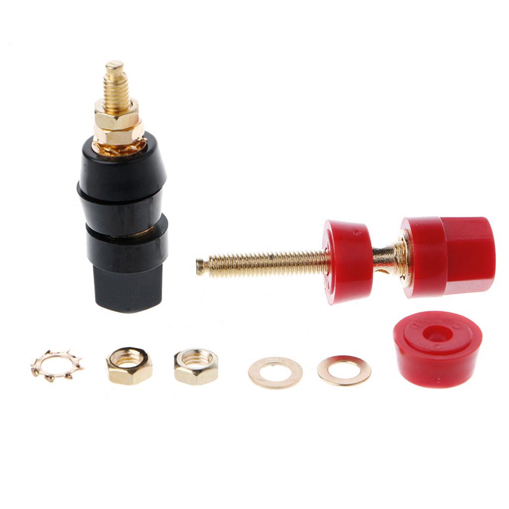 Speaker Box Terminal Amplifier Binding Post Connector Banana Jack Plug Socket Professional Speaker Wiring Terminal