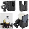 2-in-1 Cup Phone Holder Stroller Cup Holder with Phone Holder Universal Bike Golf Cart Cup Holder for Wheelchair Scooter