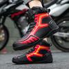 Unisex Ganzjahres Motorradstiefel Für Straßen- und Geländefahrten Atmungsaktiv Stoßdämpfend Anti-Rutsch Abriebfest