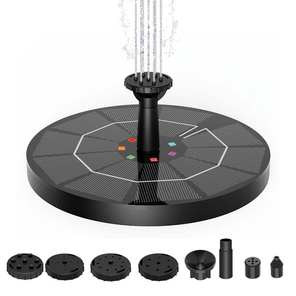 

Солнечный фонтан-купальня для птиц с подсветкой – Энергосберегающий плавающий водный элемент для садов и прудов