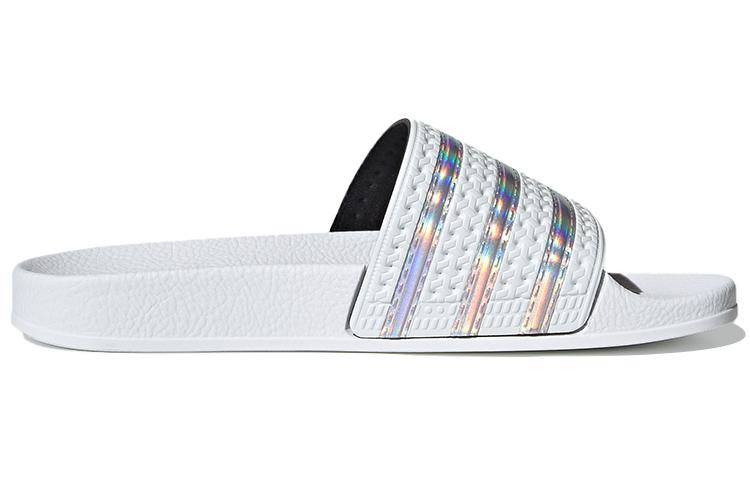 adidas Damen Adilette Slide 'White Iridescent' Damen FV0041