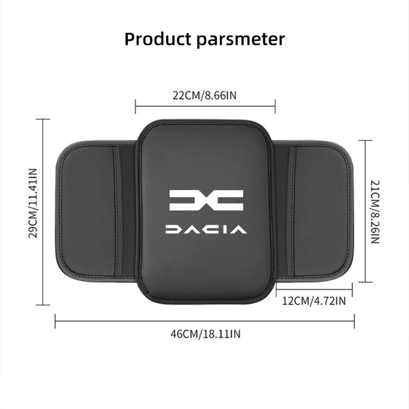 Capa de Almofada para Apoio de Braço de Carro Couro Assento Central Acessórios Para Dacia Bigster Spring Duster Sandero Jogger Dokker Lodgy Logan