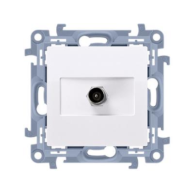 Simon 10 Single Tv Antenna Socket White - S+843052