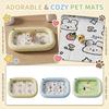 Pet with Print and Four-Sided Bolster - Comfortable Pet Bed Pad for Dogs and Cats