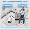 Wireless Electric for Spin Scrubber Cordless Bathroom Cleaning Brush for Shower Bathtub Home Use Metal/Cleans for Floor