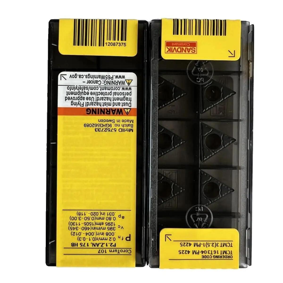 

Original Sandvik / TCMT16T304-PM 4225 / CNC lathe carbide blade 10 PCS