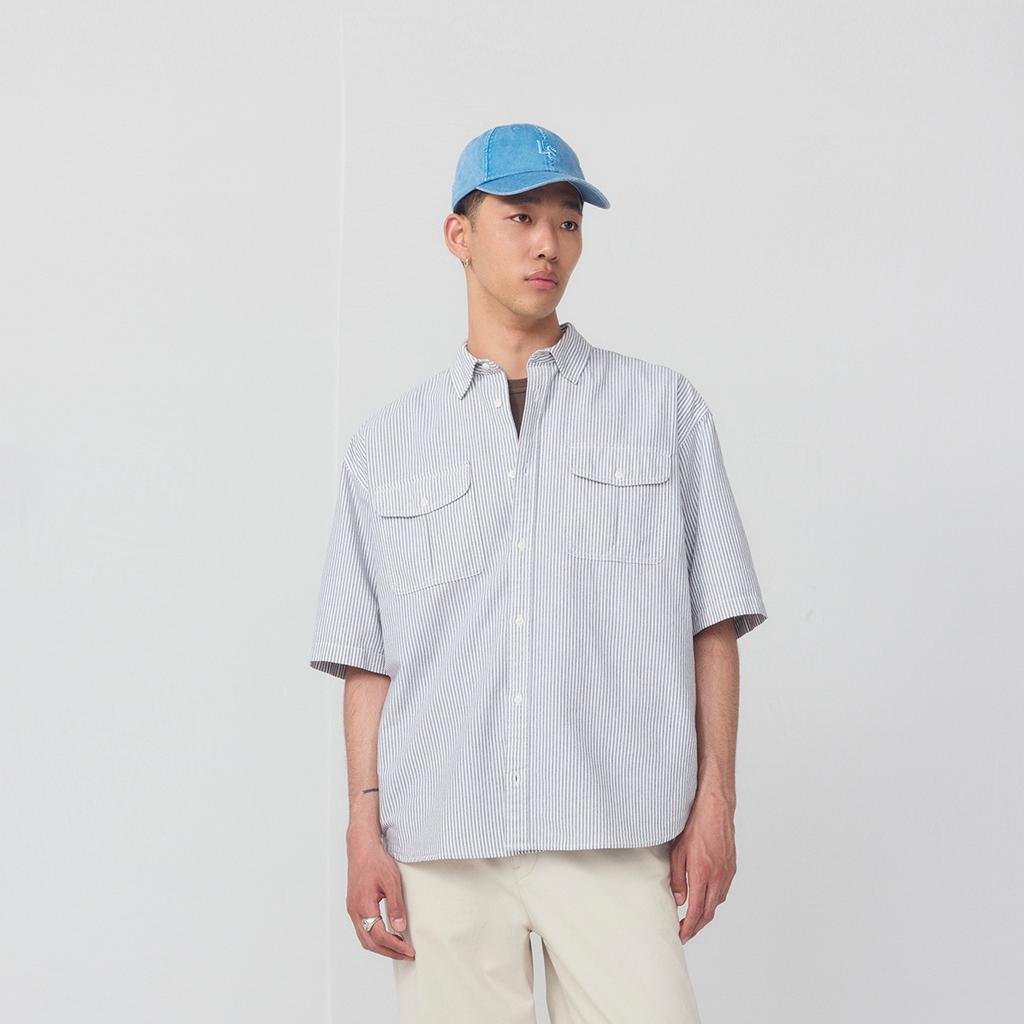 Levis Loose Vintage Versatile Classic Work Short Sleeve Shirt Men shirts 005GI-0001