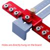 Aluminum Alloy Cabinet Hardware Jig Wood Drilling Tool Set Drill Template Guide for Door and Drawer Handle Installation