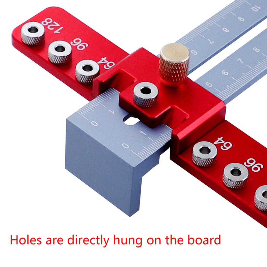 Aluminum Alloy Cabinet Hardware Jig Wood Drilling Tool Set Drill Template Guide for Door and Drawer Handle Installation