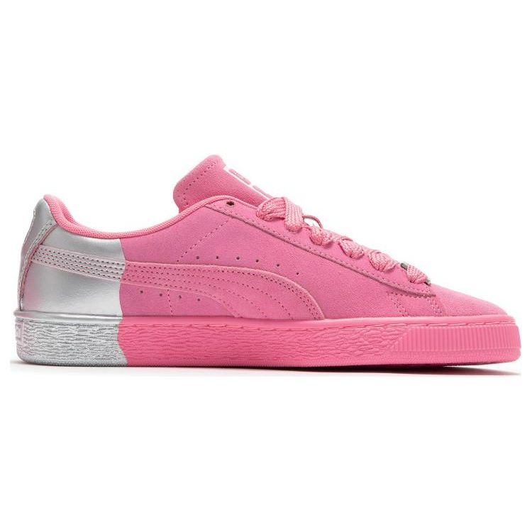 Puma Suede Dance Crew Comfortable Versatile Durable Low-Top Sneakers Unisex Sneakers Pink Silver 398306-04