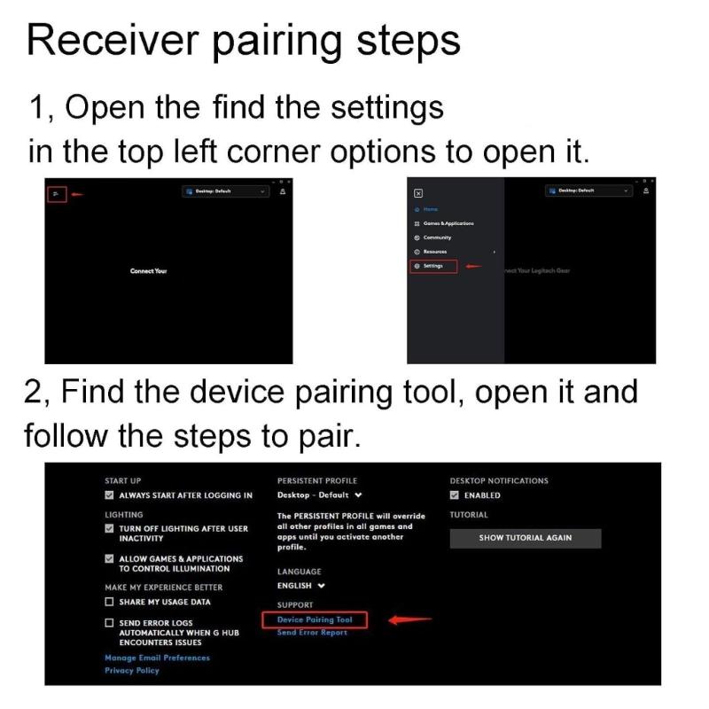 Quick Install Wireless Mouse Receiver Signals Transmitter Compactly Travel Friendly Design for G604 Mouse Connectivity