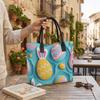  Easter Bunny Egg Printed Tote Bag Casual Large Capacity Portable Handbag for Daily Use