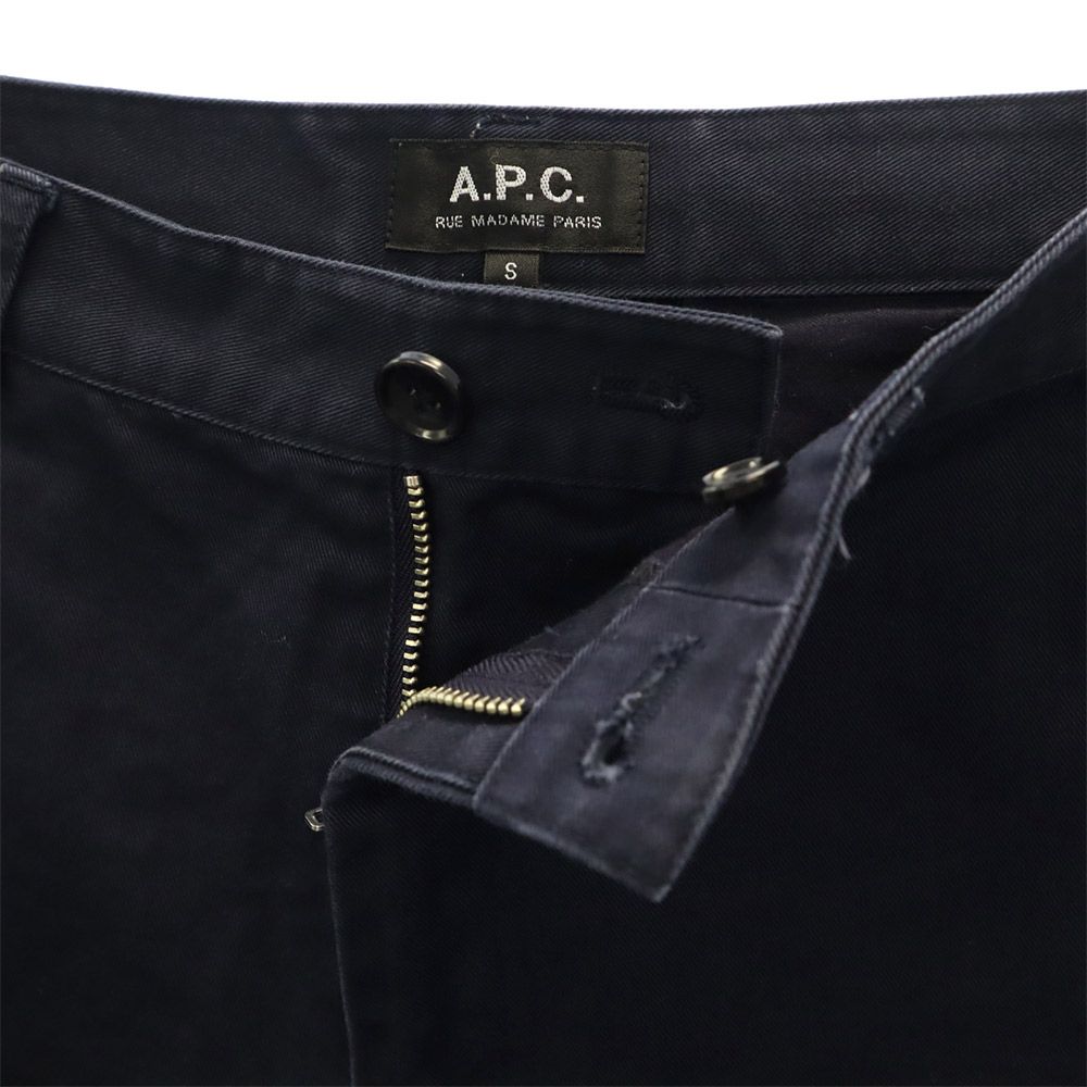 A.P.C. Long Pants S Navy Straight Pants Men's Used