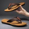 2025 High Quality Brand Men Flip Flops Summer Beach Flip Flops Men Casual Breathable Thicken Beach Men Slippers Outdoor