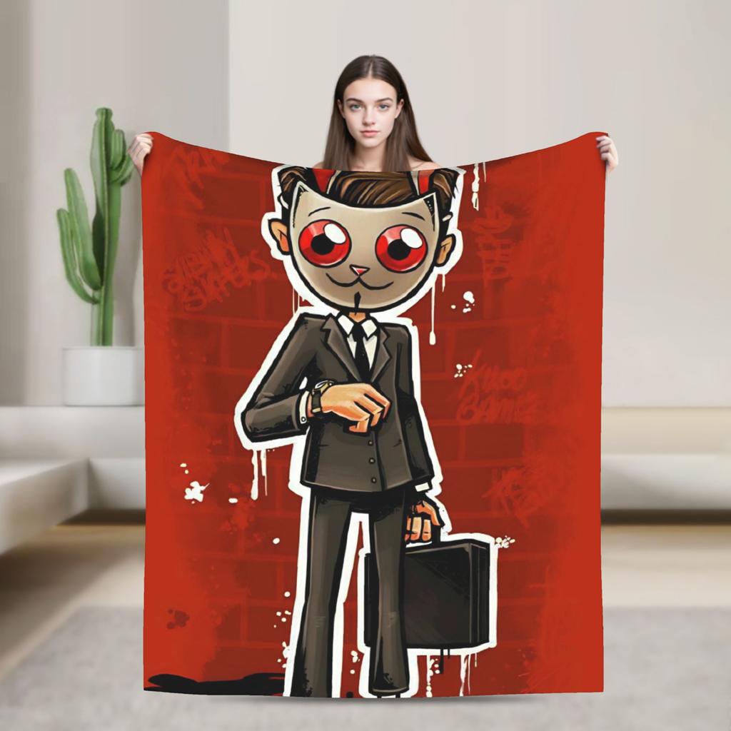 Soft Blankets Decorative Subway-Surfers Jake Tricky  Throw Blanket  Flannel Bedspread For Living Room Funny Sofa Bed Cover