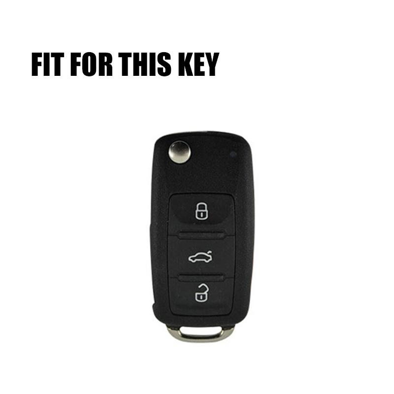 Silver Tpu Auto Key Fob Cover Case Fit For Volkswagen Vw Polo Golf Passat Tiguan Beetle Caddy T5 Up Eos Skoda Octavia Seat Leon Altea