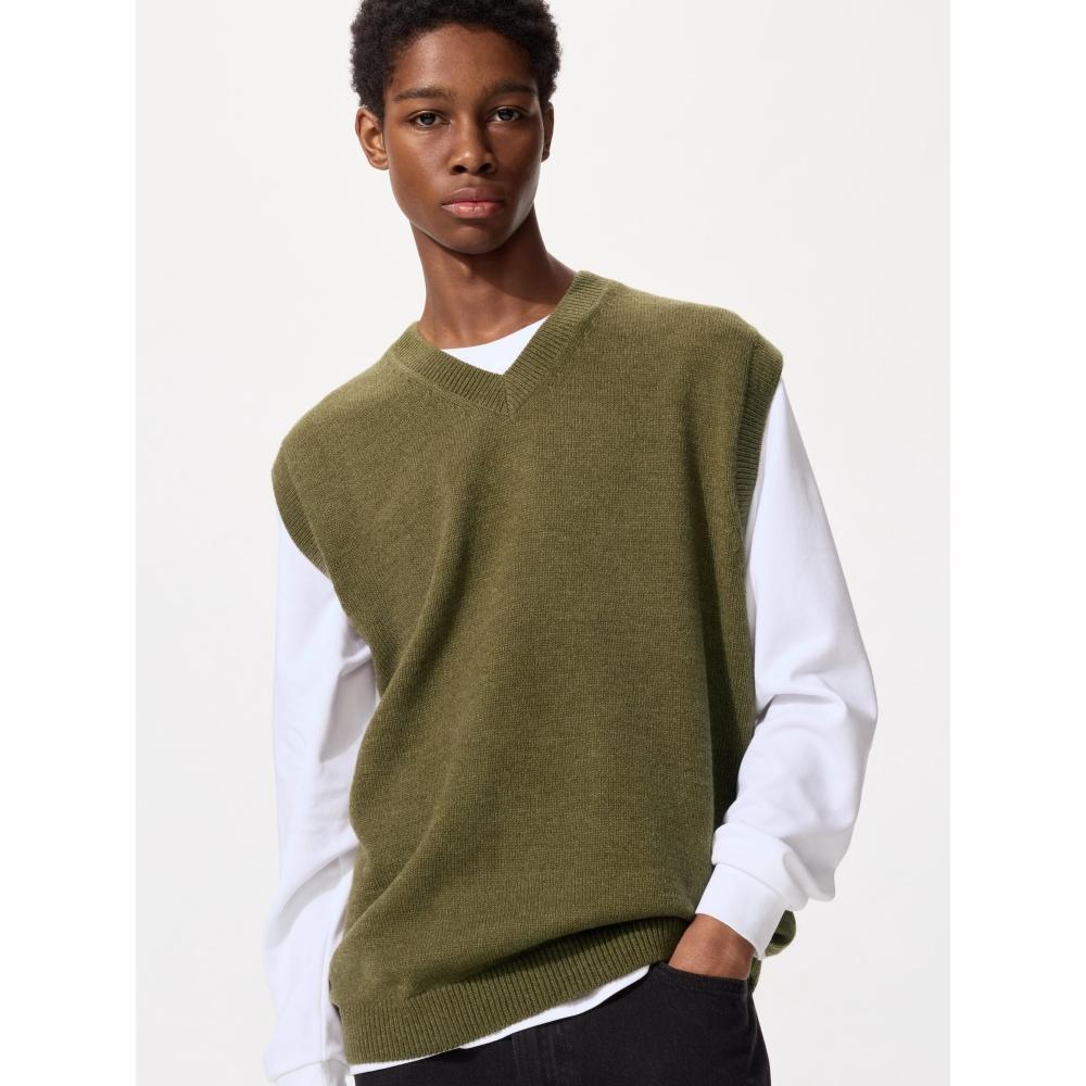

Uniqlo Вязаный жилет с V-образным вырезом 07 GRAY/UNISEX XS