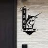 Metal Marlin Fish Wall Art Outdoor Decor for Beach Home Garden