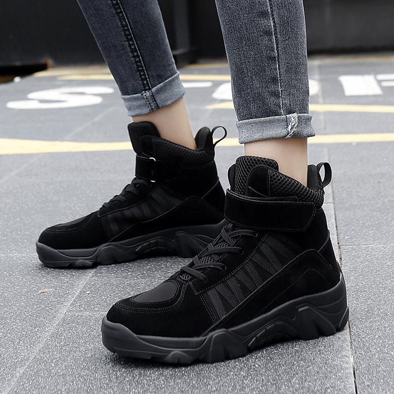 

2025 new spring and autumn, outdoor high-top non-slip sports large size, training camp off-road desert hiking shoes 44 чорний