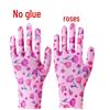 Women's Thin Nylon Floral Knit Sun Protection Safety Gloves