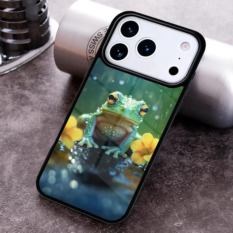 Bubbles Frog Phone Case For iPhone 17 16 15 14 13 12 11 Pro Max Plus 17Air Soft Silicone Cover