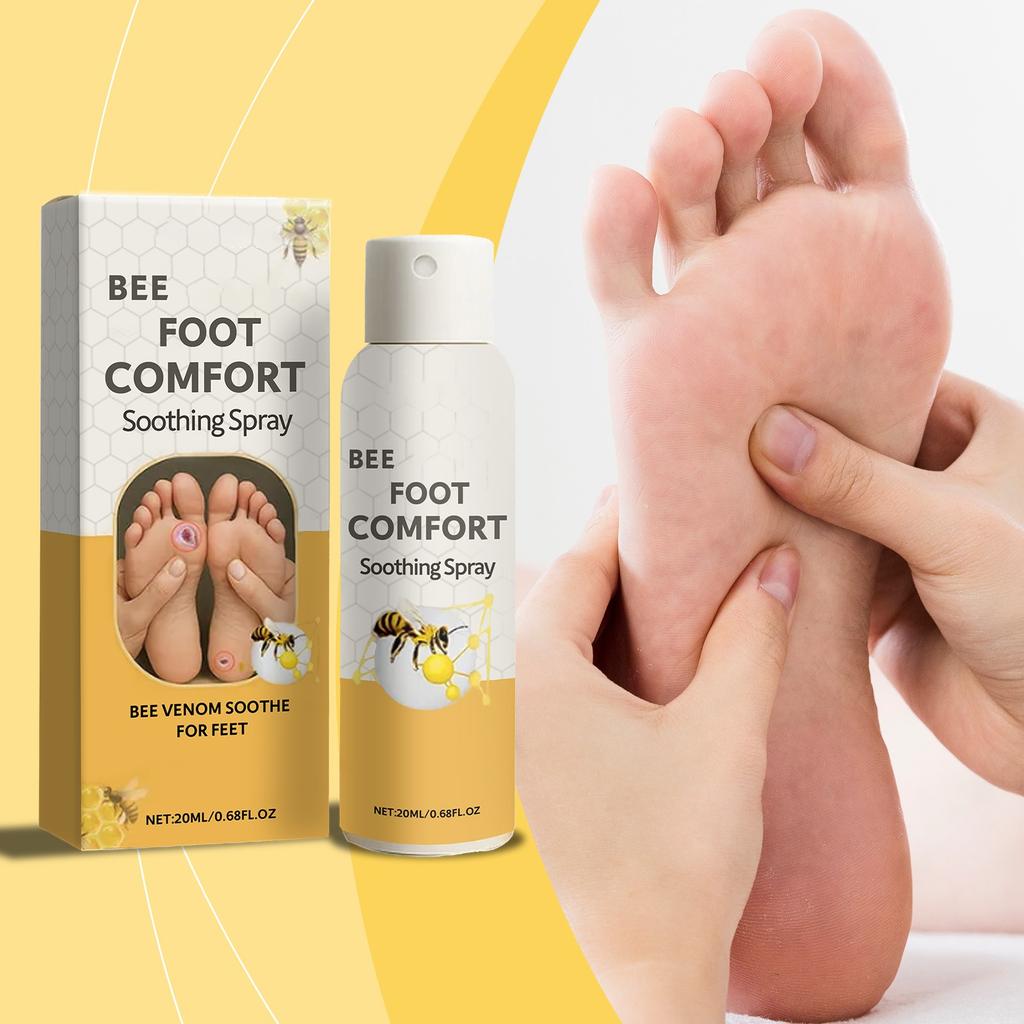 Bee Foot Spray Foot Care Spray For Swelling, Itching, Pain, Dryness And Moisturizing 20ML