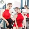 High Elastic Crotchless Swimsuit Bodycon Mini Skirt Lingerie Set