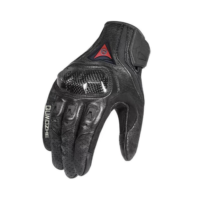 

Мотоциклетные перчатки черные гоночные натуральная кожа мотоцикл белые дорожные перчатки для верховой езды мужские летние зимние XL чёрный