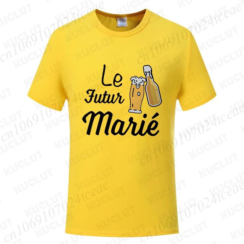 Beers for The Groom Squad T-shirt French Evg Team Future Groom Best Man Tshirt Boyfriend Bachelor Party Tees Wedding Clothing