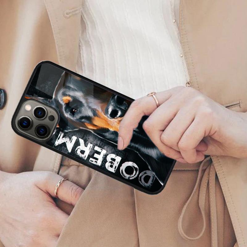 Dachshund Doberman Dog Magnetic Phone Case For APPLE iPhone 17 Air 16 14 13 12 Pro Max 15 Plus Wireless Charge MagSafe Cover