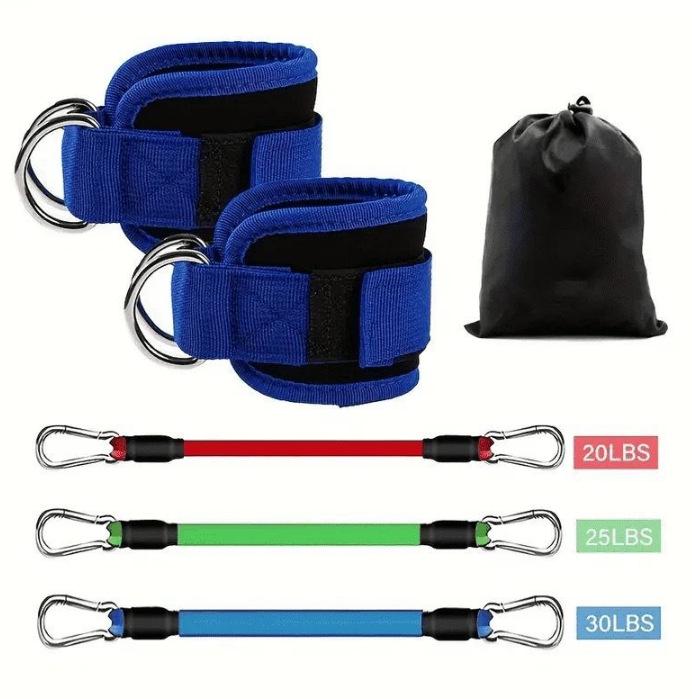 

Elastic Resistance Bands for Squats, Leg and Hip Workouts, and Explosive Training