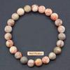 Regali Festivi Bracciale con Perle di Apatite Blu Pietra Naturale Gioielli alla Moda Rilassanti Per Uomo e Donna Accessorio Semplice Versatile per l'Uso Quotidiano