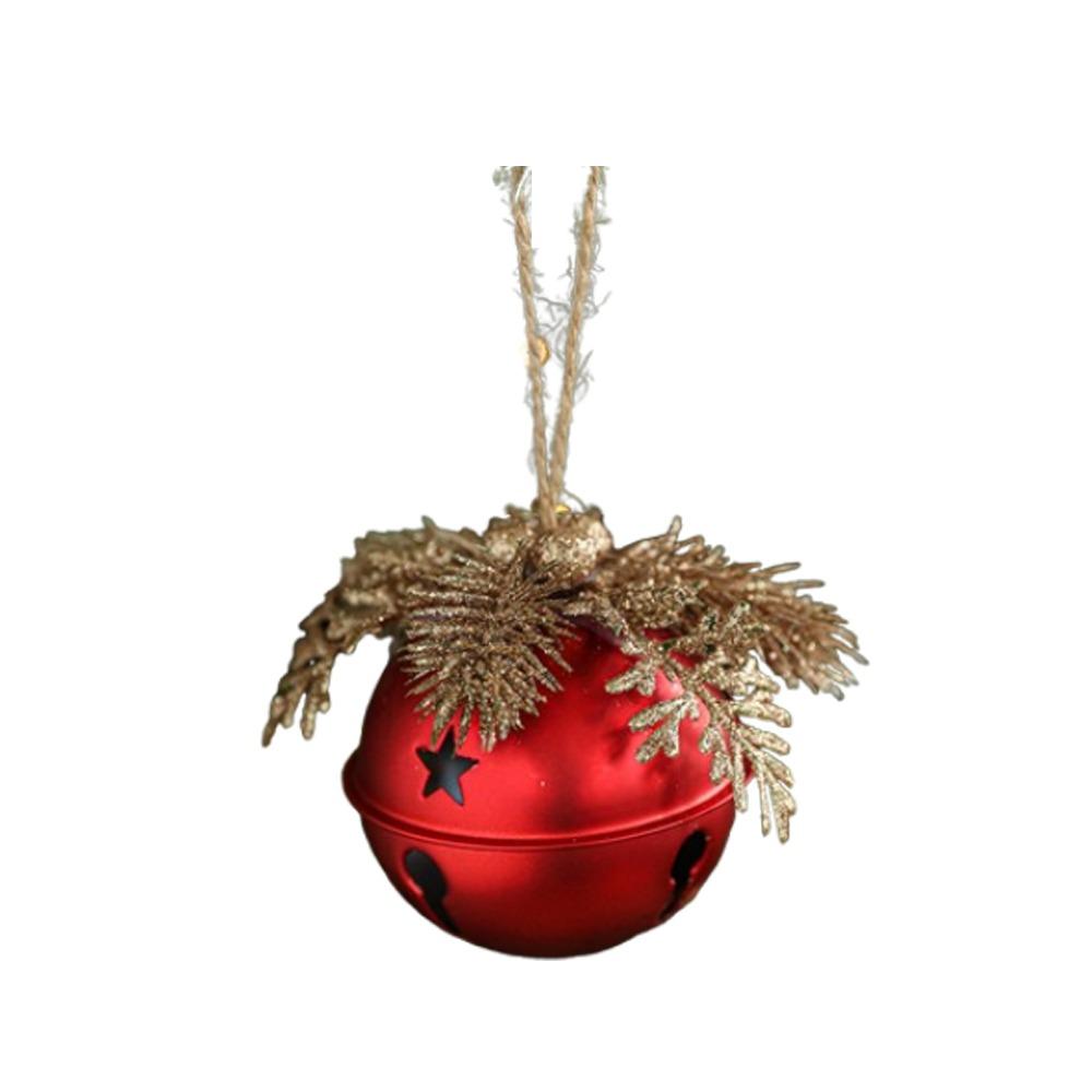 Handmade Christmas Gold Bells Pendant Iron Xmas Tree Hanging Bells  New Year Home Ornament