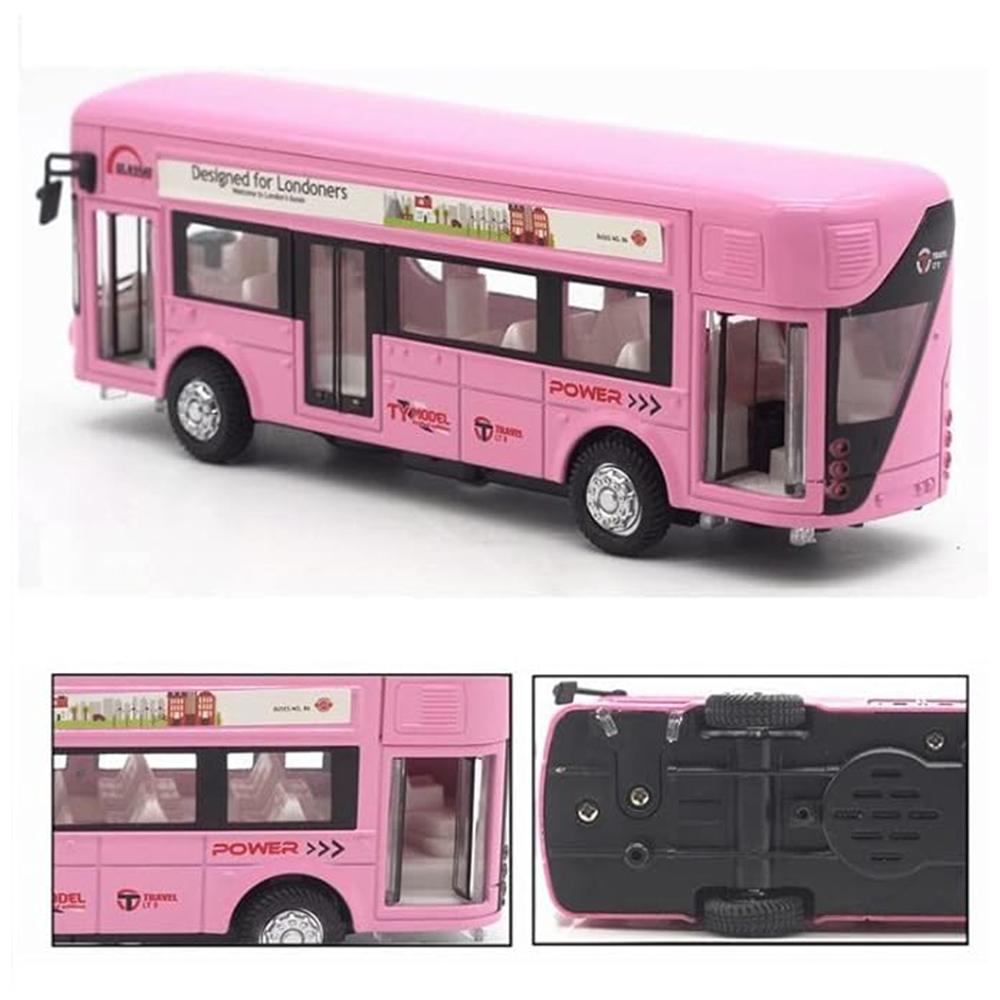 1/50 Model Alloy London Bus 86 Toy Pull Back Die Cast Vehicle with